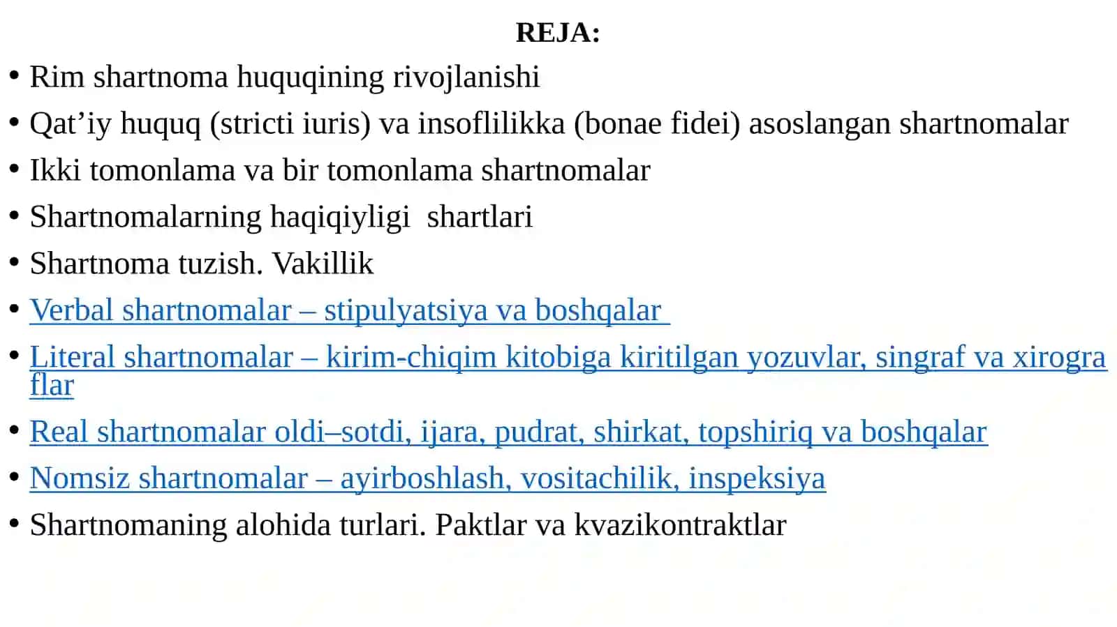 RIM HUQUQIDA SHARTNOMALAR 2