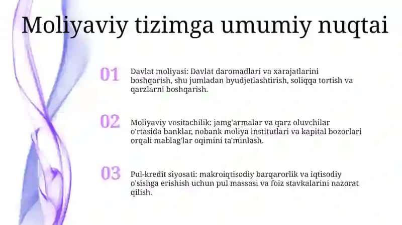 O‘Zbekiston Respublikasida Moliya Pul Va Bank Tizimi 2