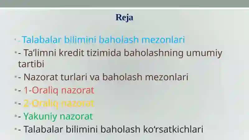 Kredit-modultizimi baholashtartibi 2