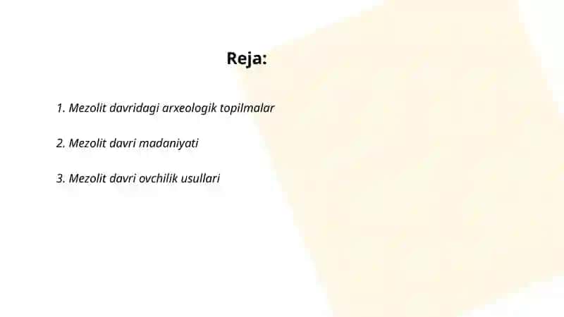 Mezolit davri yodgorliklari 2