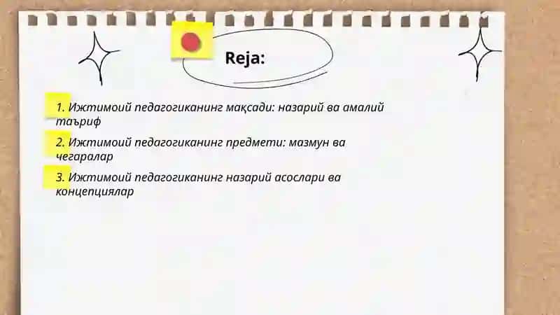 Ижтимоий педагогикани максади ва предмети 2
