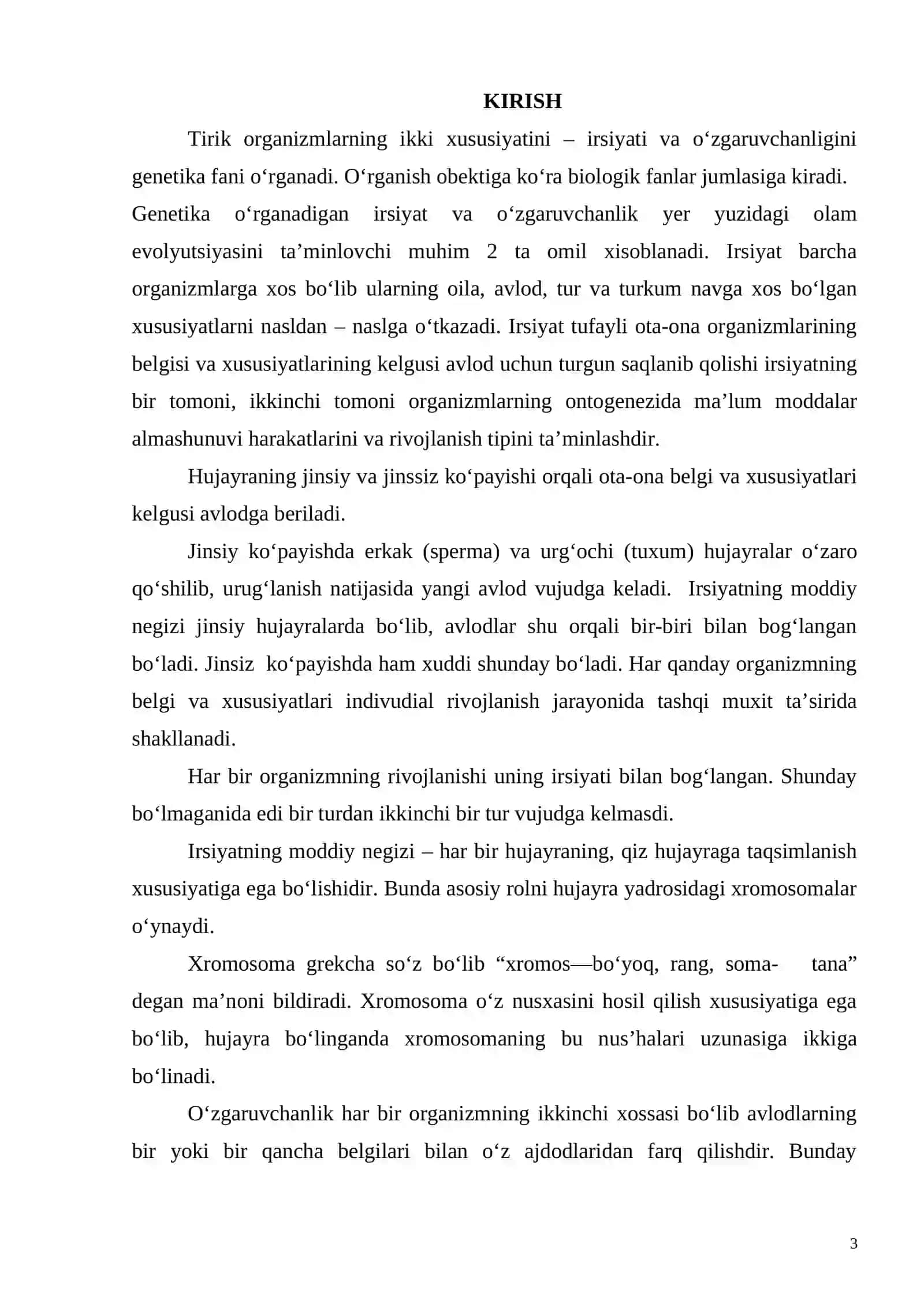 GINETIKA FANINING TARMOQLAR KLASSIFIKATSIYASI 2