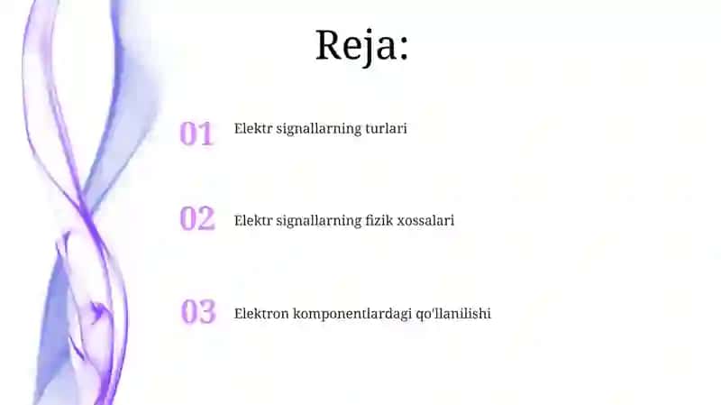 Elektr signallar turlari va xossalari 2