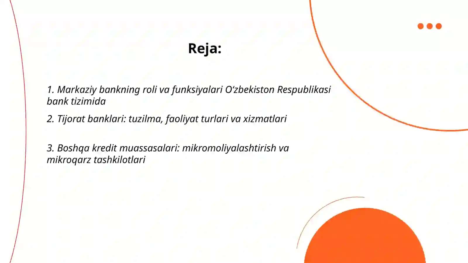 O‘zbekiston Respublikasi bank tizimi, boshqa kredit muassasalari 2