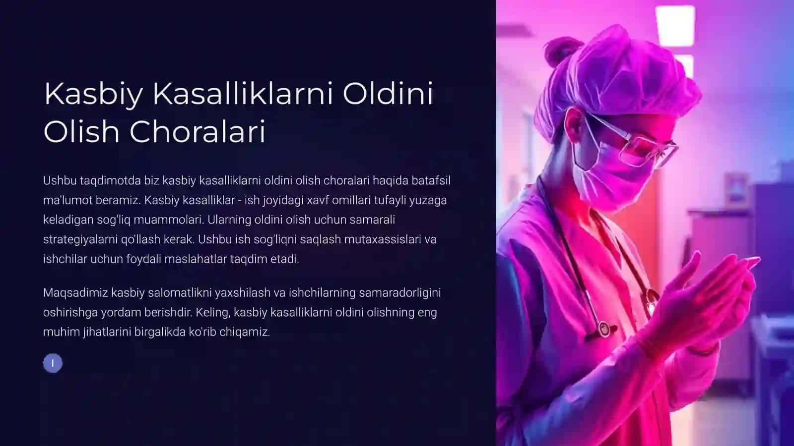 Kasbiy kasalliklarning oldini olish 2