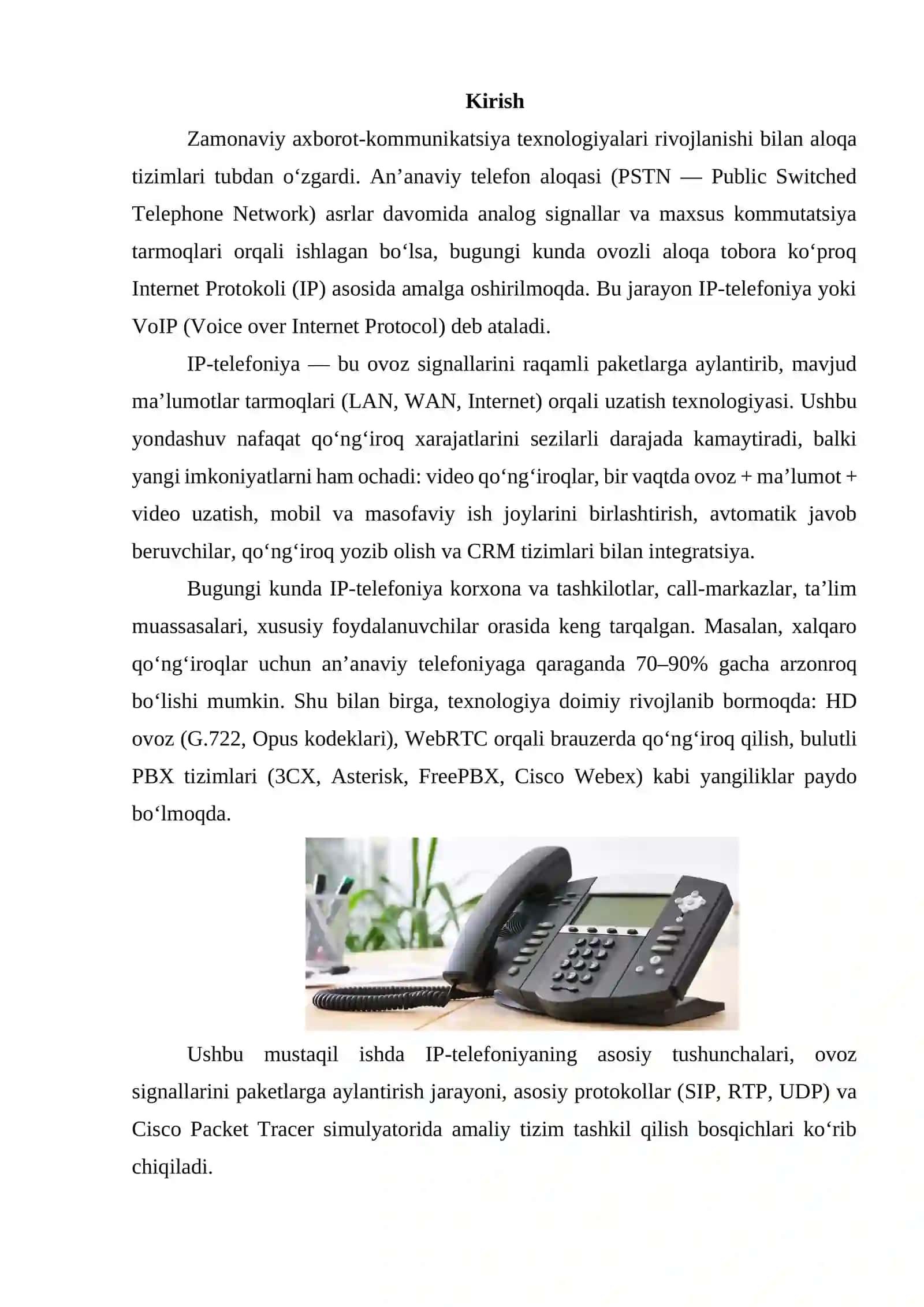 IP-telefoniya texnologiyalari 2