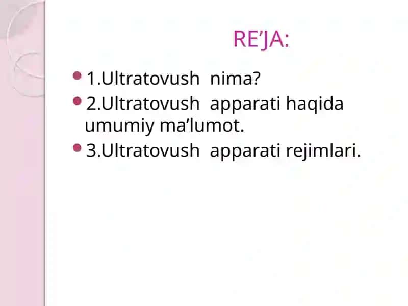 Ultratovush apparati 2