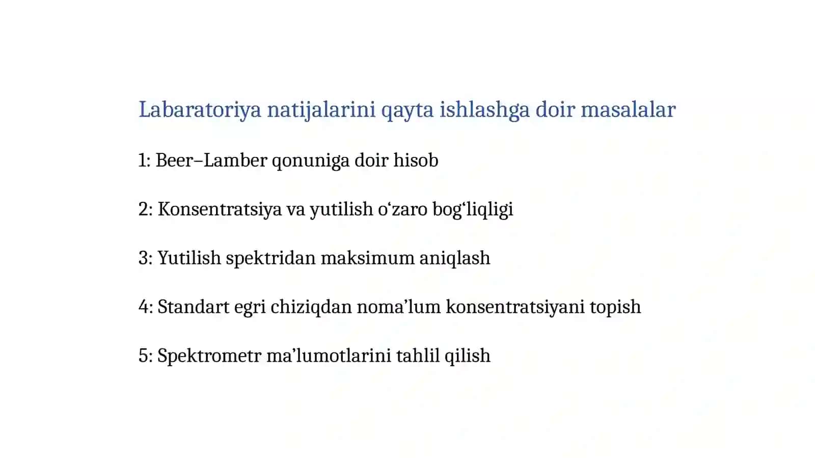 Ultrabinafsha(UB)spektrometrlarningblokchizmasi 2