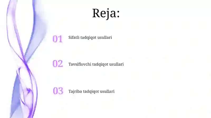 Ilmiy-tadqiqot metodlarning tasnifi 2