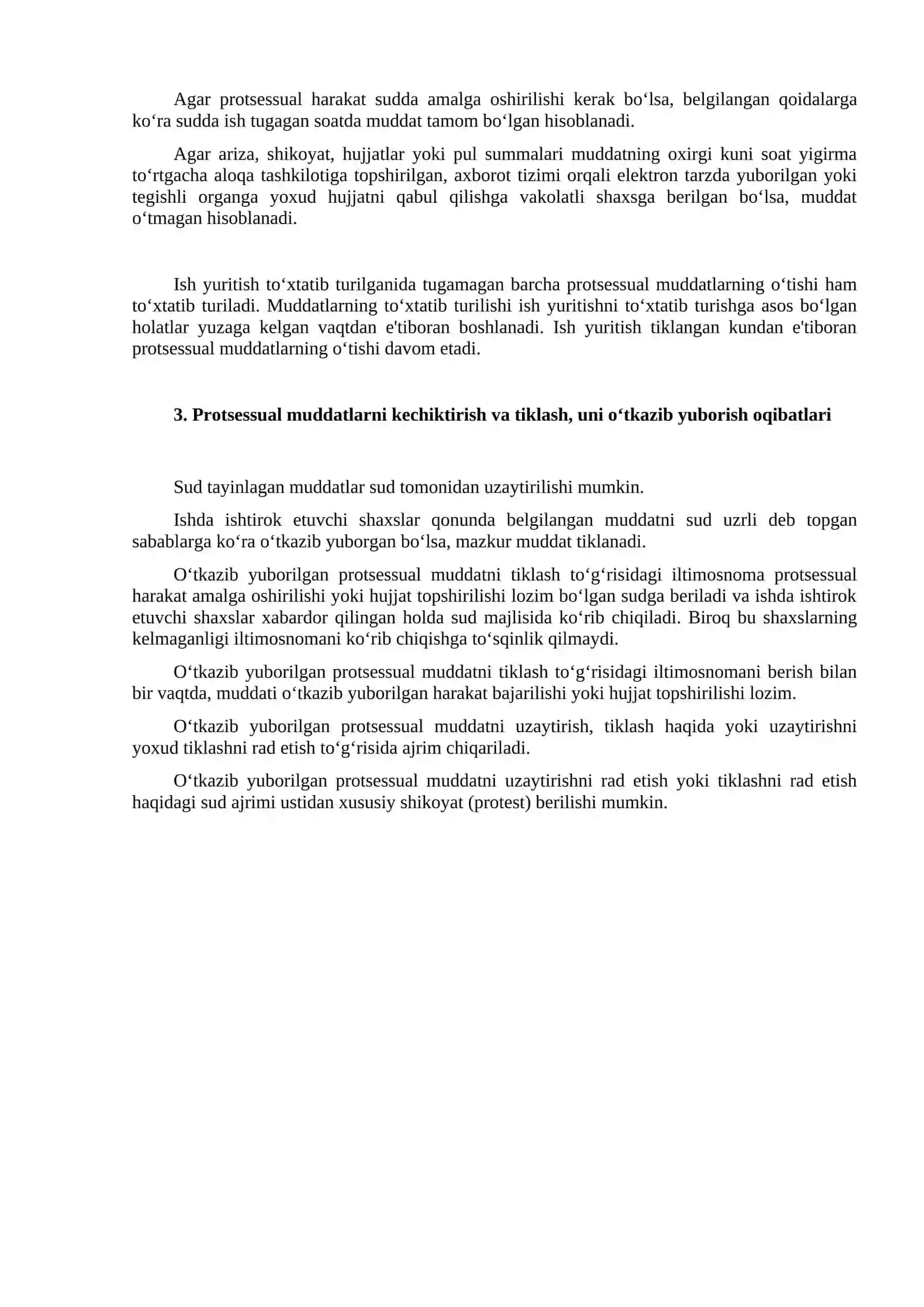 Fuqarolik protsessida muddatlar 2