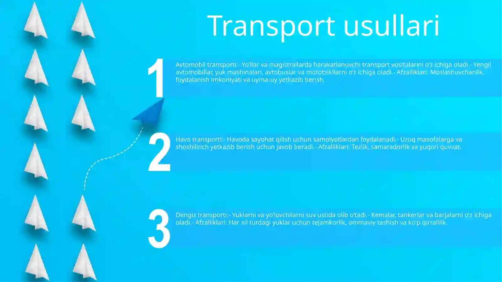 Transportlar Haqida Malumot 2