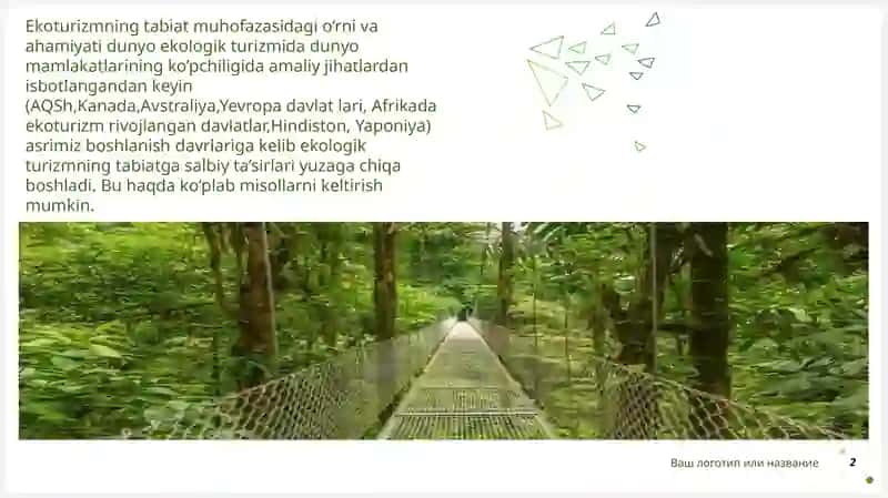 EKOLOGIK TURIZMNING TABIATGA TA’SIRI 2