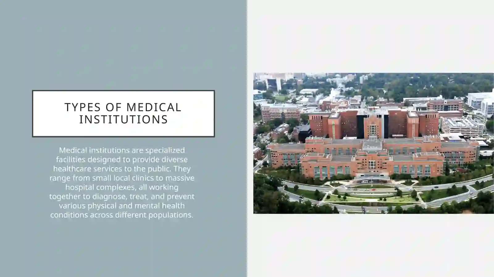 Types of Medical Institutions 2