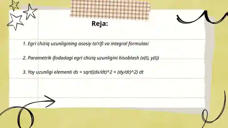 Egri chiziq uzunligi 2