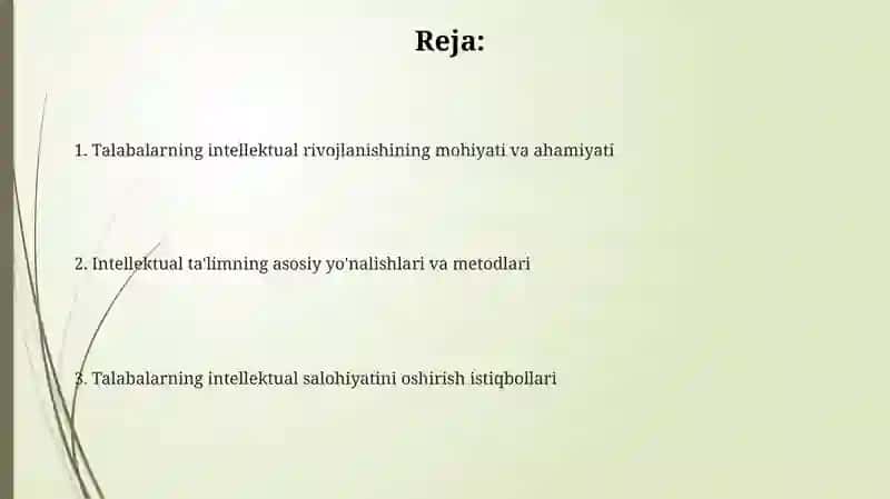 O'quvchilarning aqliy tarbiyasi 2