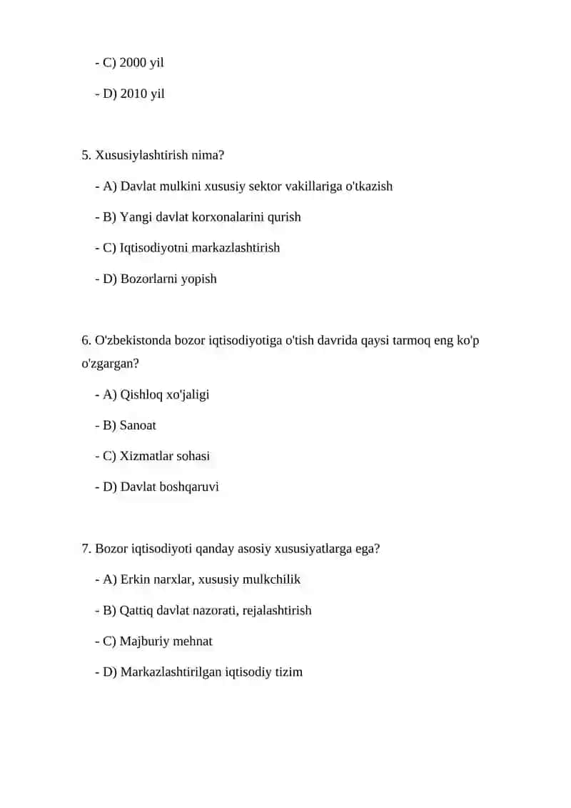 Bozor iqtisodiyoti 2