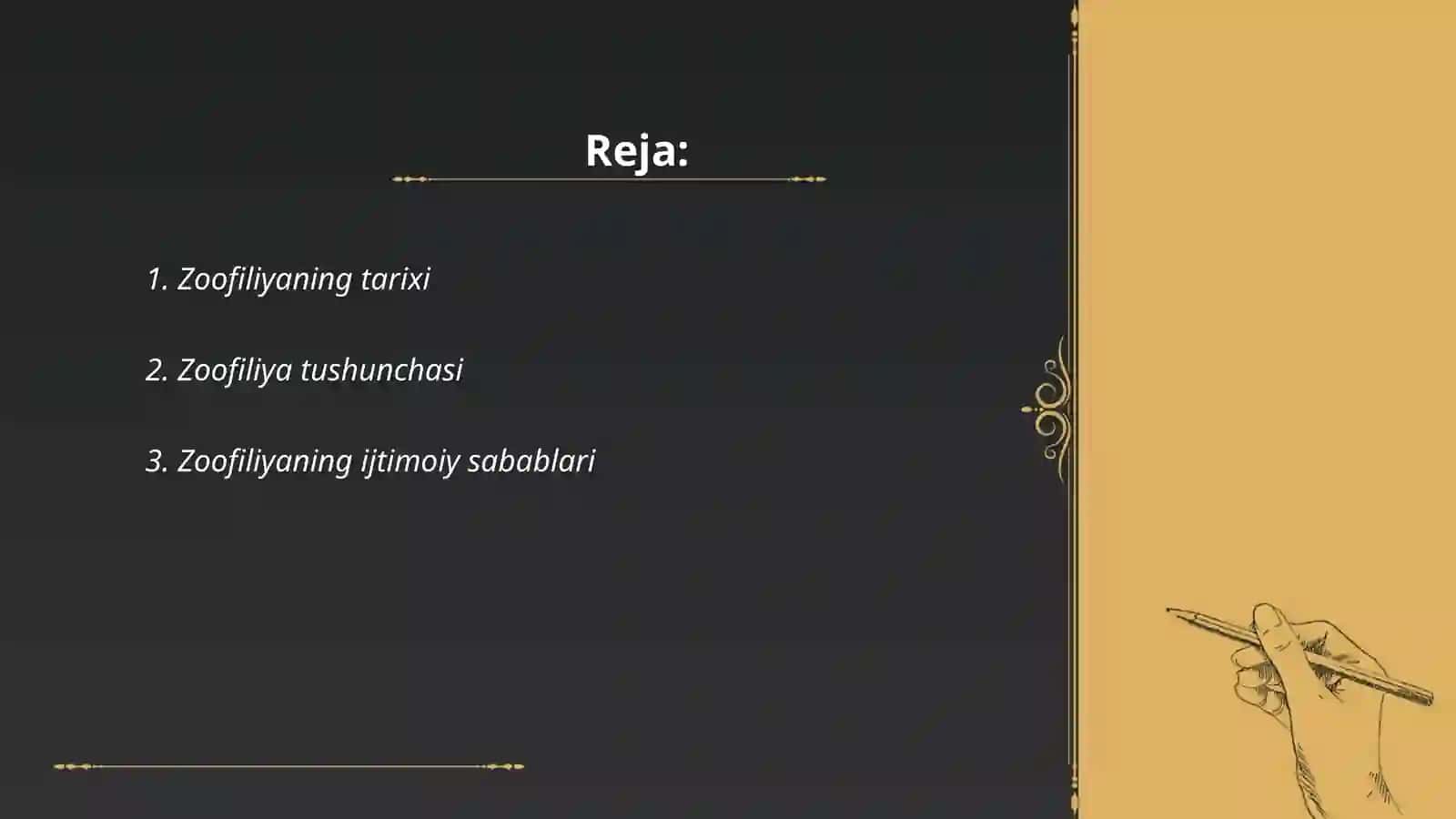 Zofiliya nima va uning kelib chiqishi 2