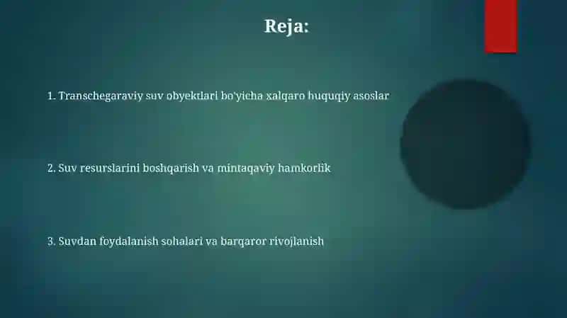 Transchegaraviy Suv Obyektlari 2