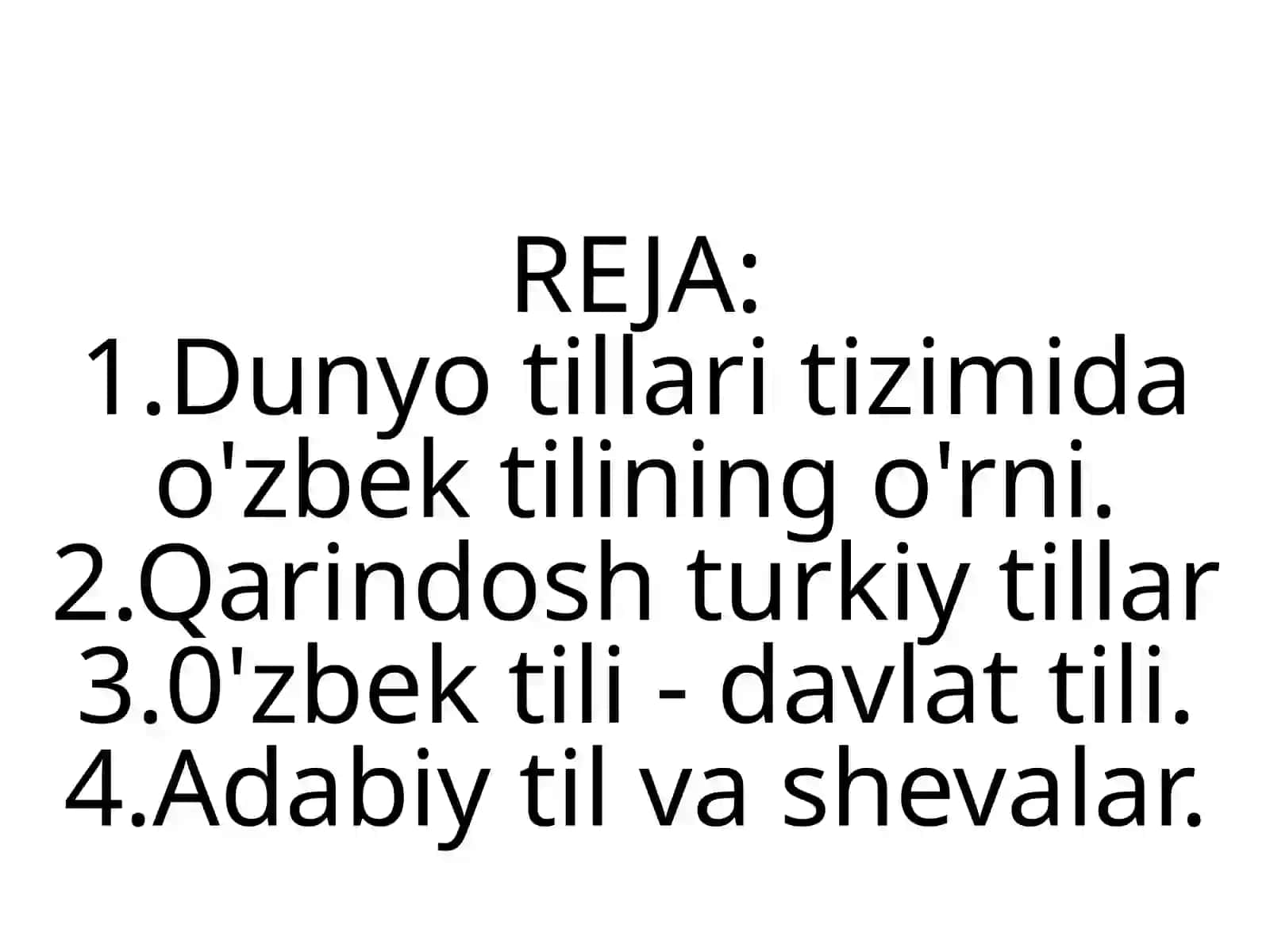 Oʻzbek tilini taraqqiyot bosqichlari. 2
