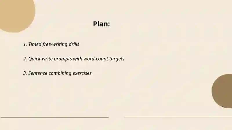Tasks that promote fluent writing 2