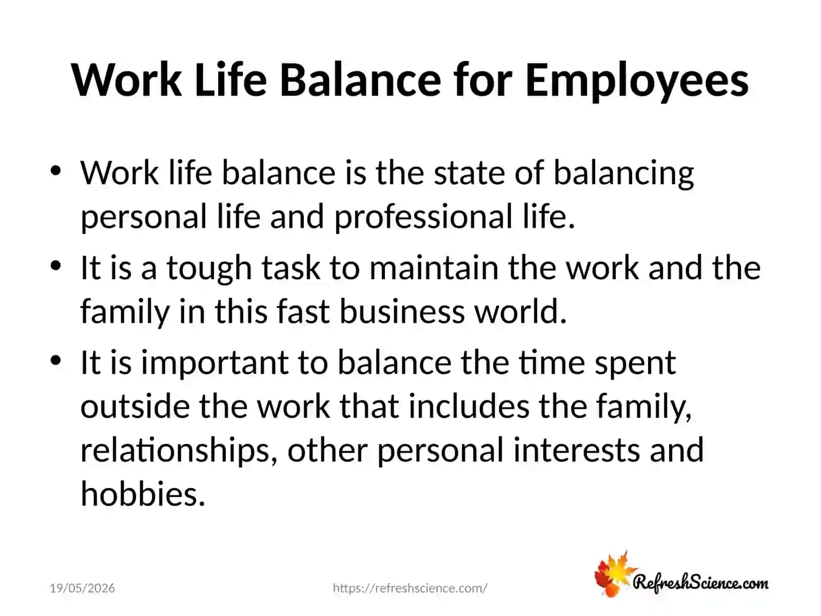 Work Life Balance for Employees 2
