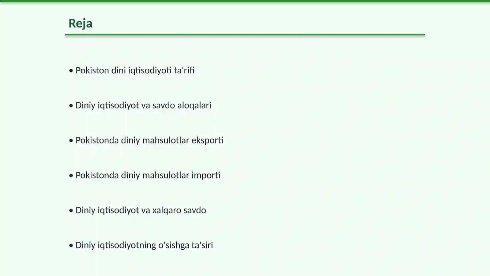 Pokiston dini iqtisodiyoti ta'rifi 2