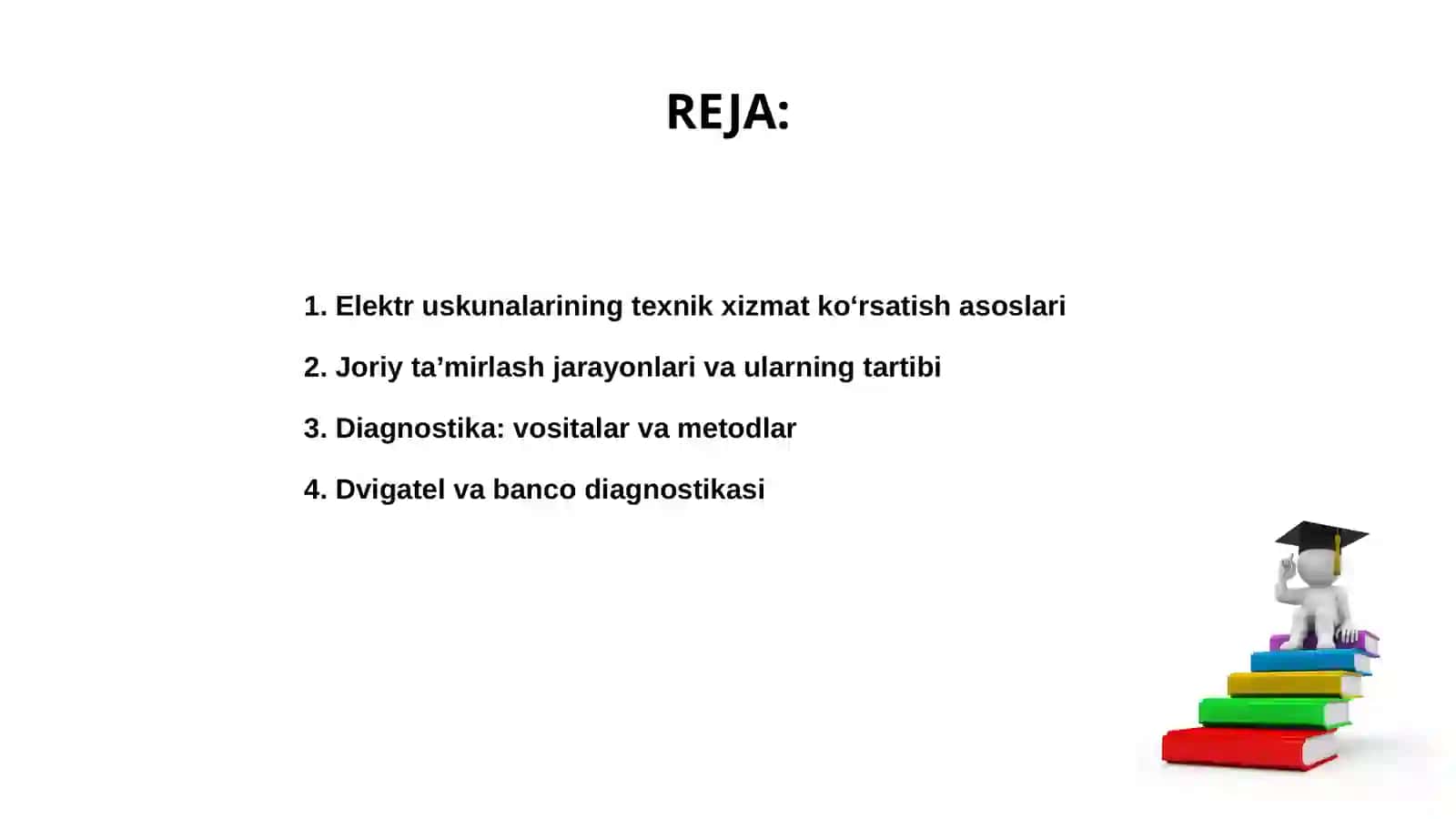 Elektr uskunalarining texnik xizmat korsatish va joriy remont vaqtidagi diagnostikasi 2