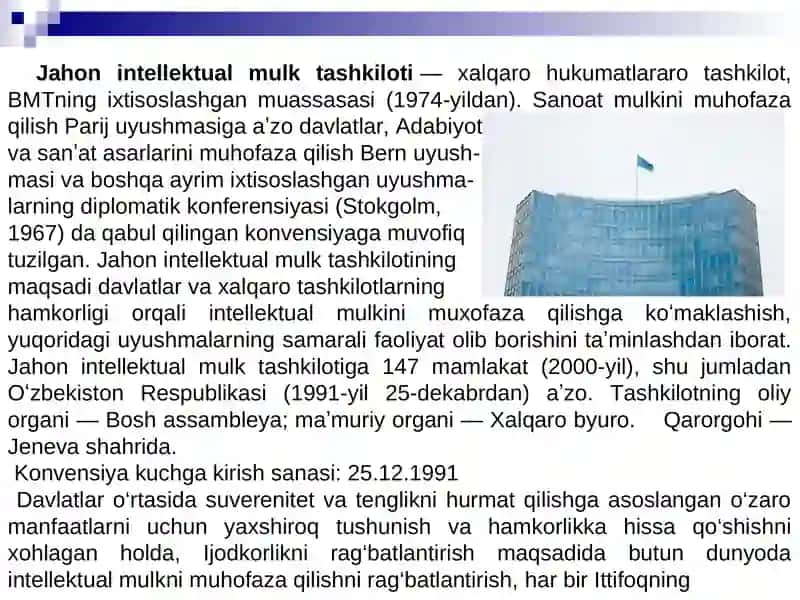 Jahon intellektual mulk tashkiloti 2