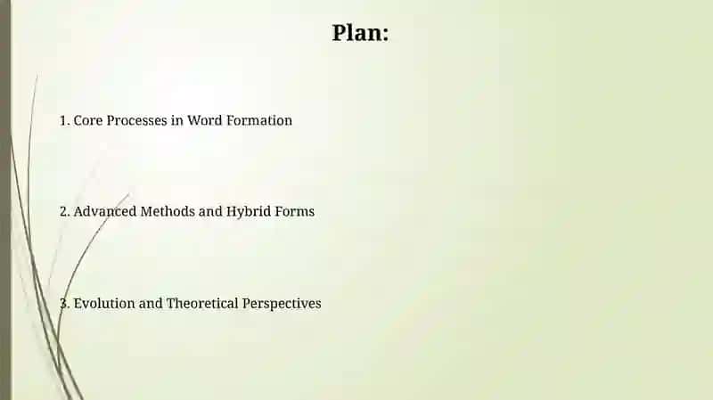 Peculiarities of word formation 2