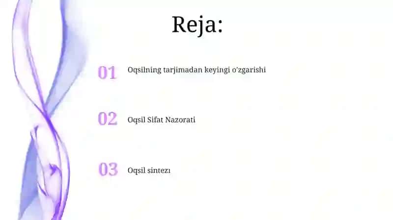 Ozuqa - oqsillar ishlab chiqarish 2