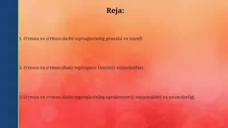 O'rmon va o'rmon dasht tiproqlari 2
