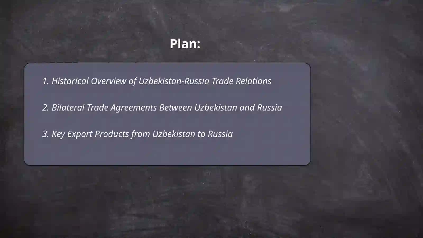 Trade relations between Uzbekistan and Russia 2