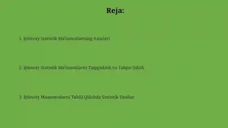 Ijtimoiy statistikasi 2