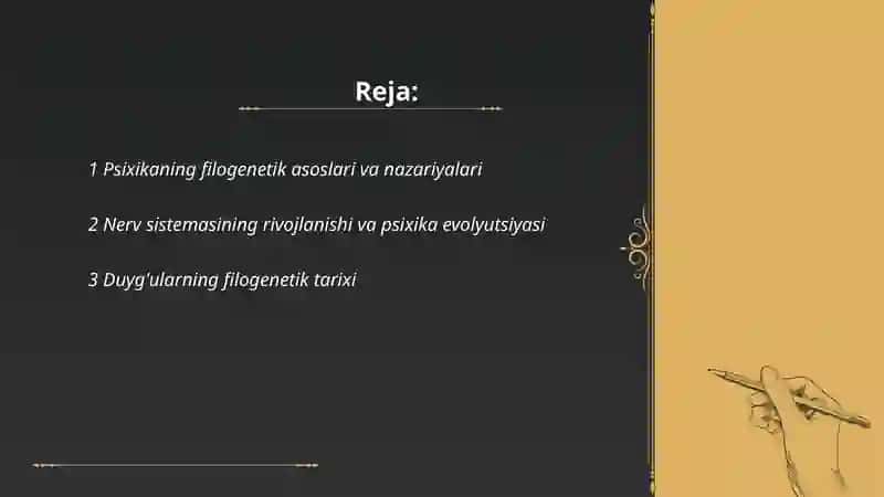 Psixikaning filogenetik taraqqiyoti 2