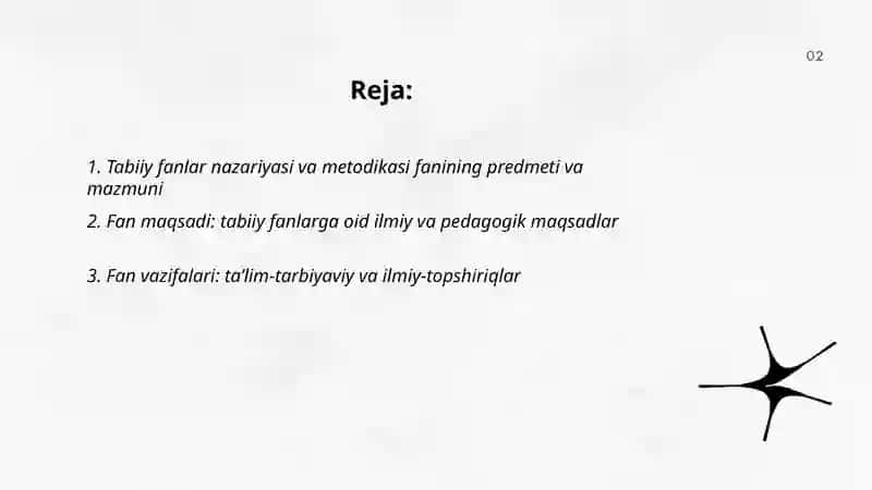 Tabiiy fanlar nazariyasi va metodikasi 2
