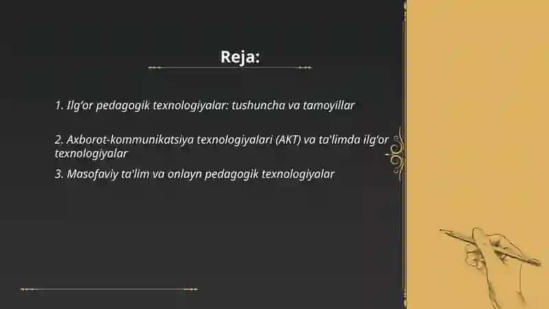 Ilgʻor pedagogik texnologiyalar 2