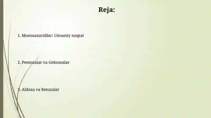 Monosaxaridlar: Pentozalar va Geksozalar 2