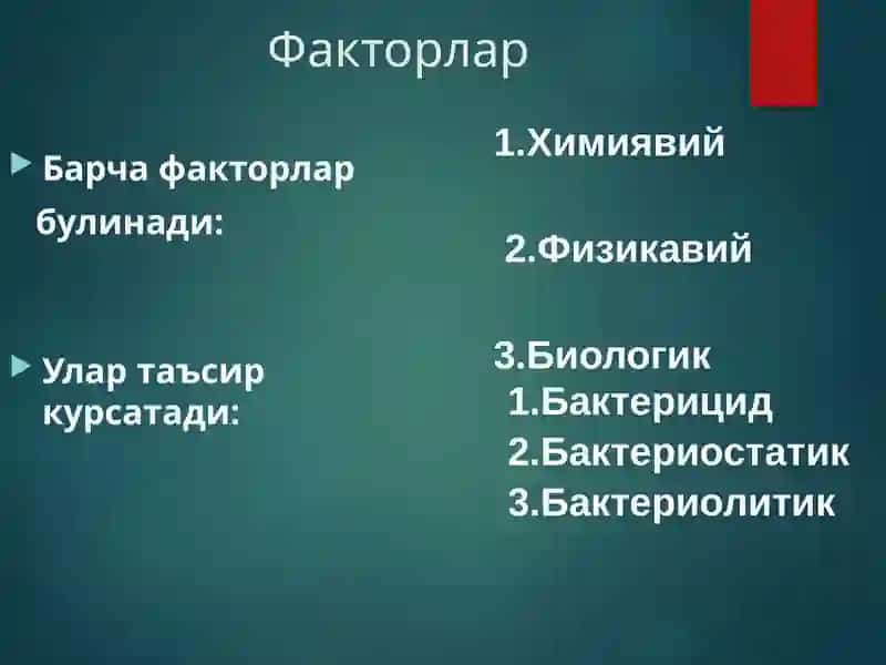 tashqi muhitni mikroorganizmlarga tasiri 2