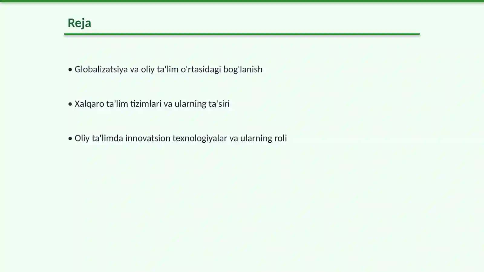 Globalizatsiya sharoitida oliy ta’lim rivoji 2
