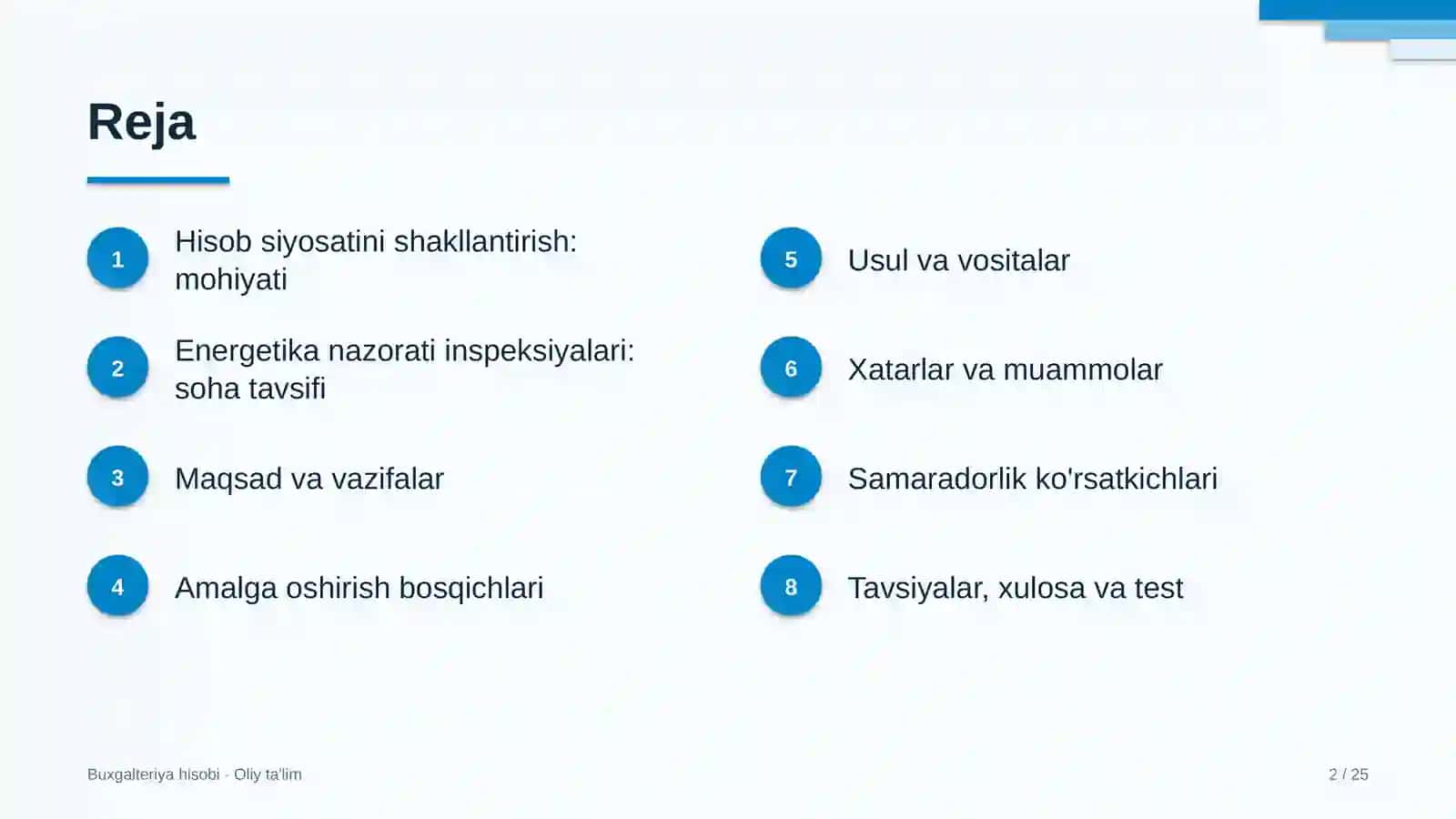 energetika nazorati inspeksiyalarida hisob siyosatini shakllantirish 9417 2