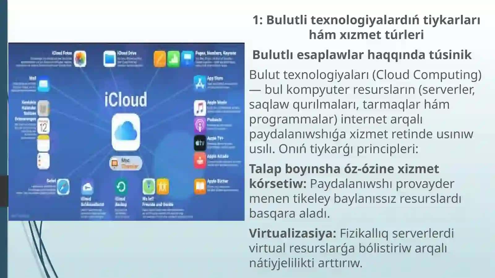 Bulut texnologiyalarınan paydalanıw 2