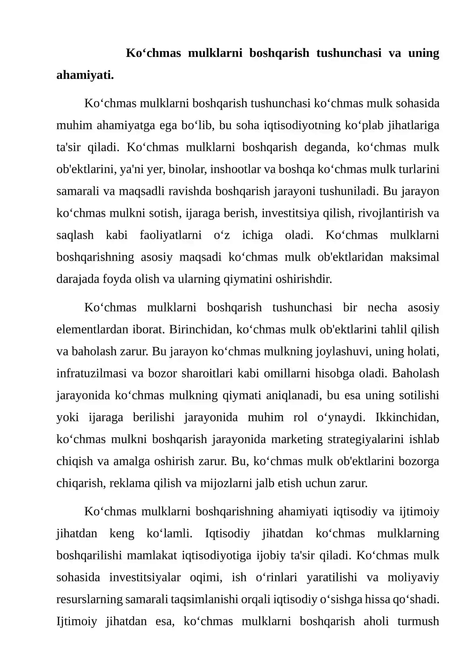 Koʻchmas mulklarni boshqarish tushunchasi 2