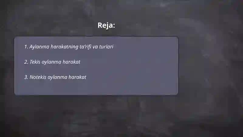 Aylanma harakat 2