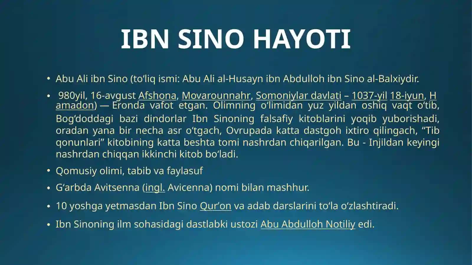 Abu Ali ibn Sino Hayoti 2