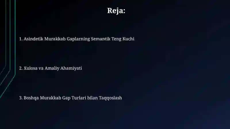 Semantik Tenglikning Mezonlari 2