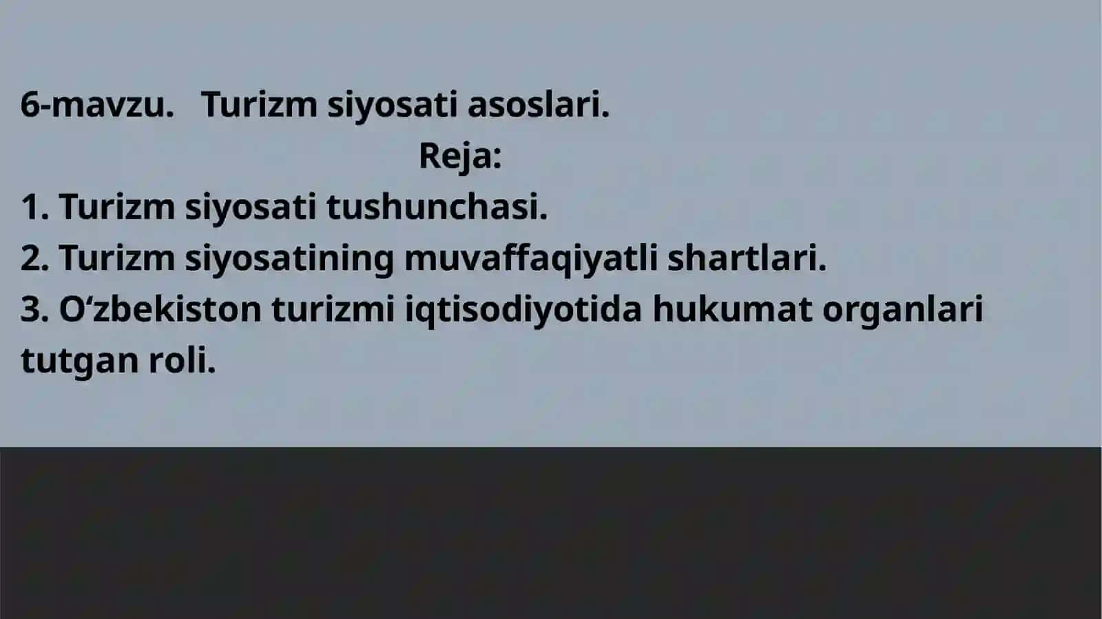 Turizminfratuzilmasi 2