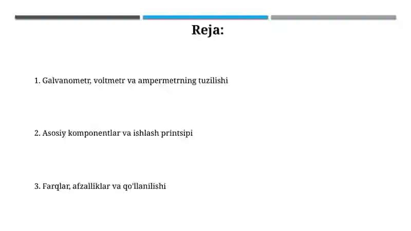 Galvanometr,voltmetr va ampermetrning tuzilishi 2