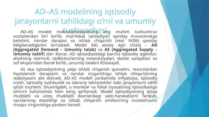 AD–AS modeli 2