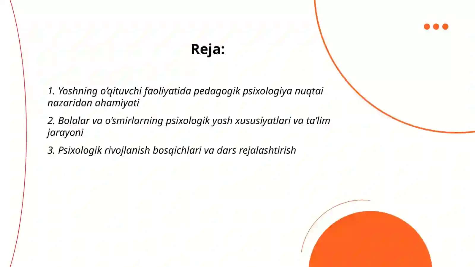 Yosh va pedagogik psixologiya 2