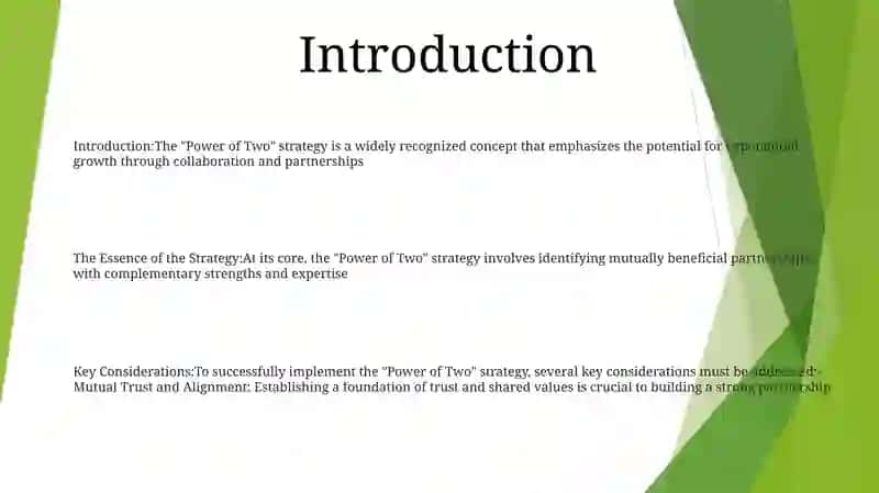 "The Power Of Two" Strategy 2